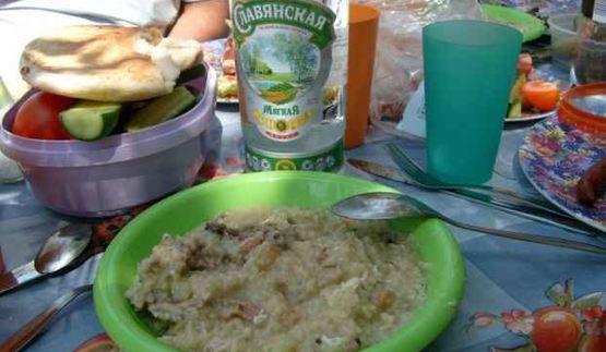 каша лесная