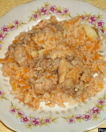 Рецепт каши рисовой с курицей на воде
