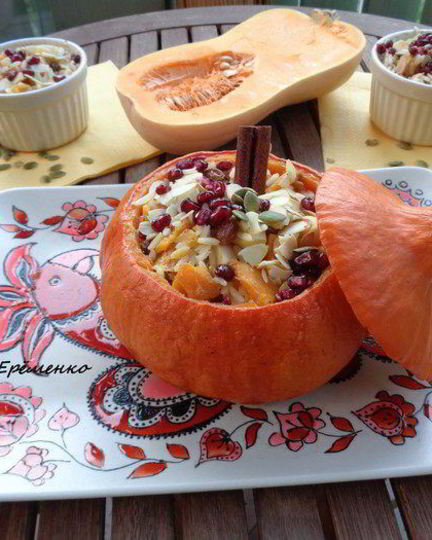 Рецепт каша в тыковке веселый хэллоуин