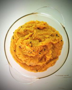 Кукурузная каша с апельсином и имбирем