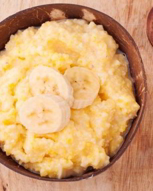 Кукурузная каша с бананом