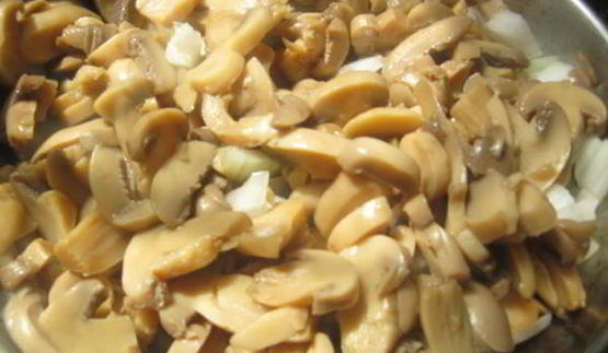 мамалыга с грибами