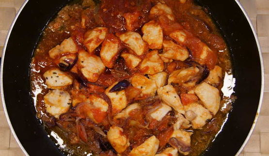 полента с курицей