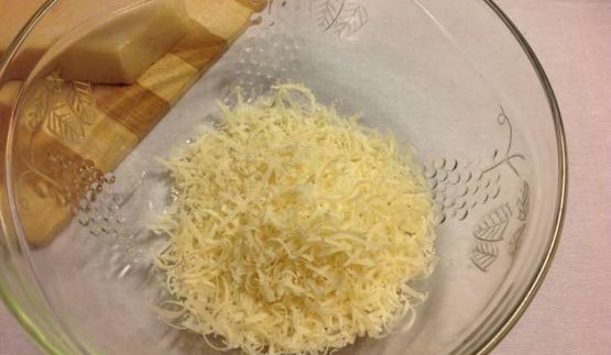 полента с сыром и помидорами