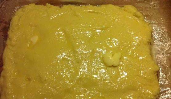 полента с сыром и помидорами