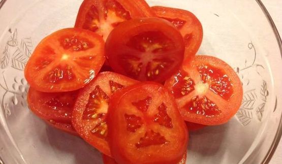 полента с сыром и помидорами