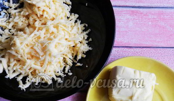 полента с тефтелями