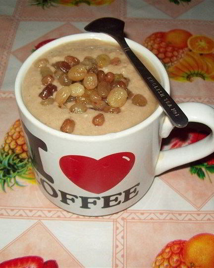 Рецепт кунжутной каши с изюмом