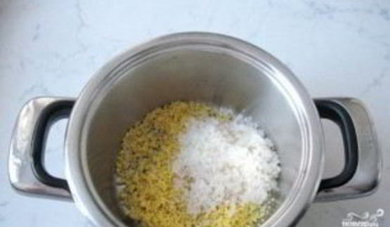 молочная каша из риса и пшена