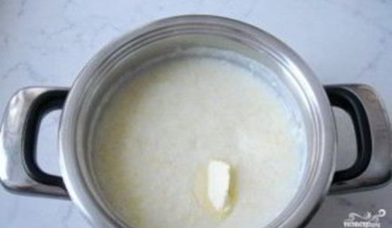 молочная каша из риса и пшена