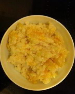 Молочная каша с тыквой