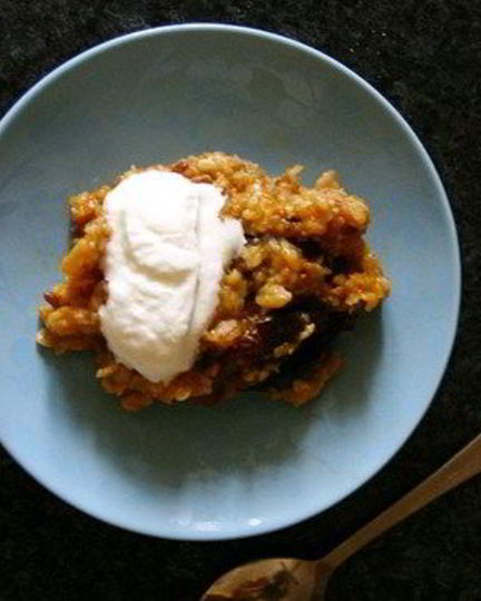 Рецепт морковной каши из злаковых хлопьев черносливом