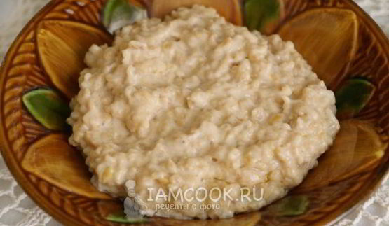 карамельная овсяная каша