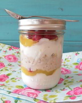 Ленивая овсянка на кефире