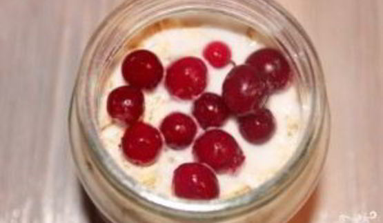 ленивая овсянка на кефире