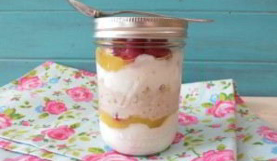 ленивая овсянка на кефире