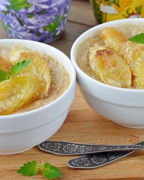 Овсяная каша с бананами