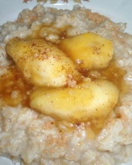 Рецепт овсяной каши с бананом