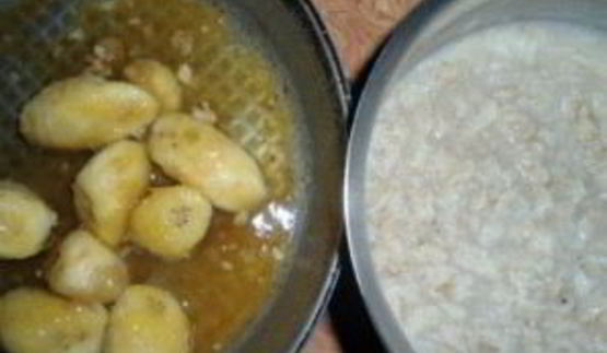 овсяная каша с бананом