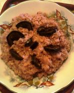 Овсяная каша с гранатовым соком