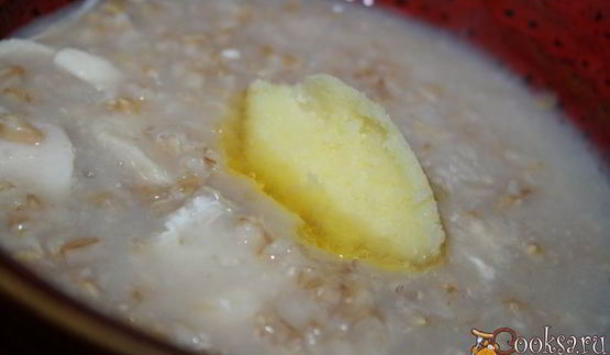 овсяная каша с курочкой и топленым сливочным маслом