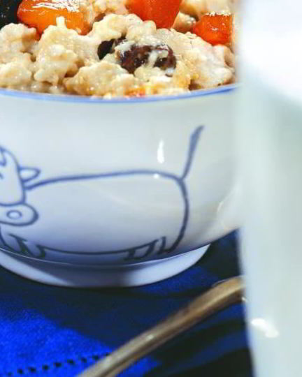 Рецепт овсяной каши с сухофруктами