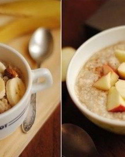 Рецепт овсянки ны воде с яблоками