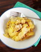 Овсянка с яблоками, грушами и курагой