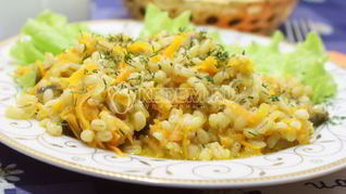 Каши с грибами