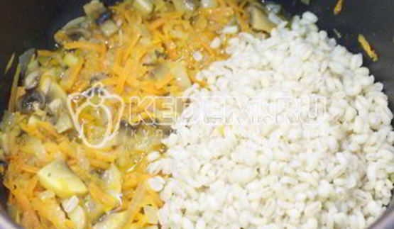 перловка с грибами в мультиварке