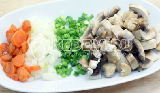 перловка с грибами
