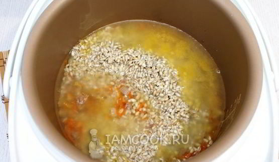 перловка с тушенкой в мультиварке