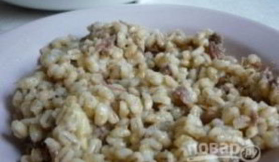 перловка с тушенкой