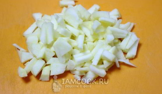 пшеничная каша с яблоками