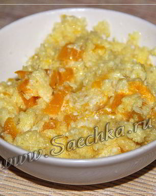 Пшенная каша с тыквой в мультиварке