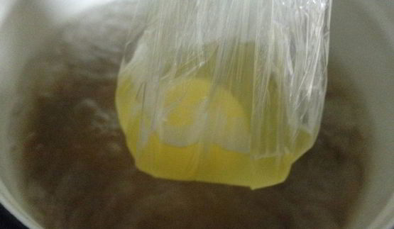 пшенная каша с яйцом-пашот