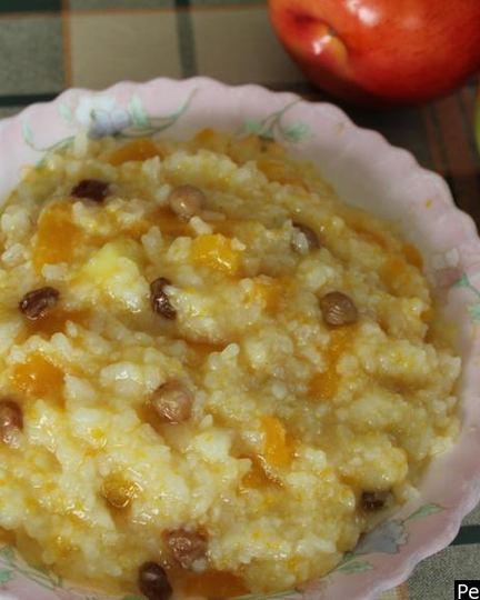 Рецепт тыквенной каши с рисом