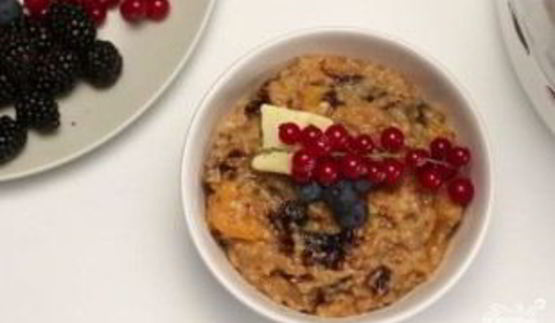 вкусная каша с сухофруктами