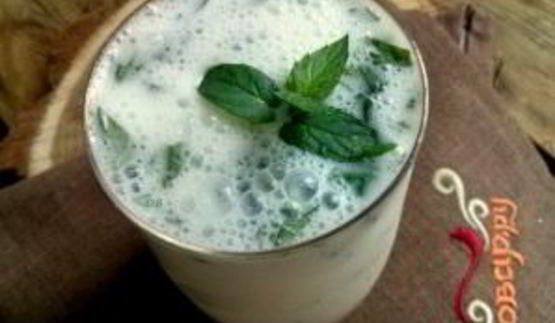 айран из кефира с зеленью