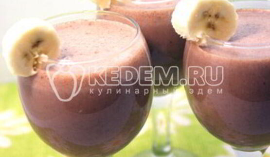 бананово-шоколадный коктейль