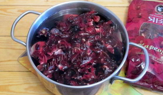 чай каркаде с имбирем