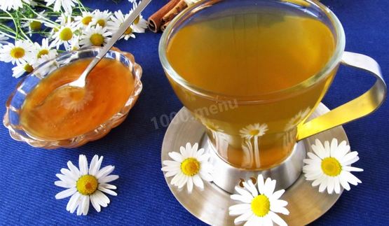 чай по-швейцарски с ромашкой