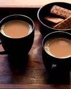 Чай с молоком и имбирем