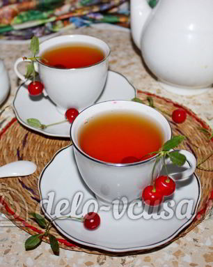 Чай с вишней