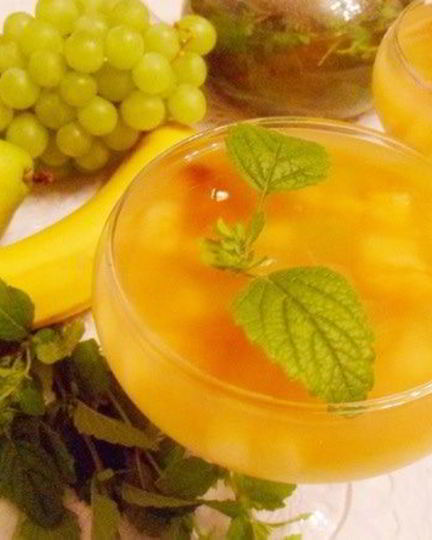 Рецепт чайного желе с фруктами
