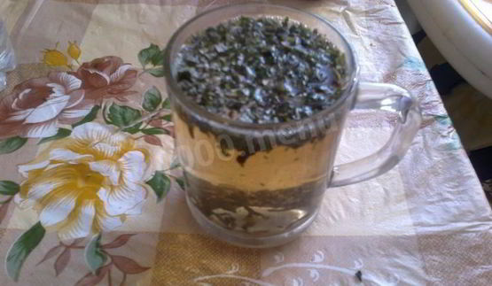 черный чай с мятой