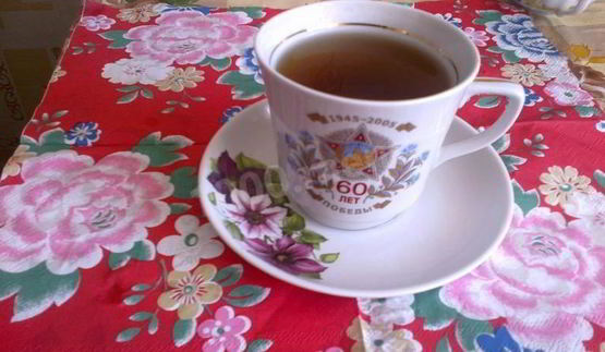 черный чай с мятой