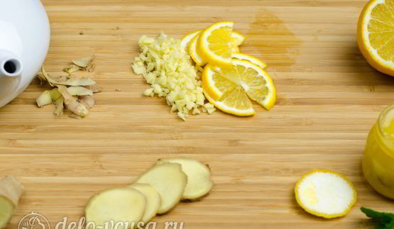 имбирный чай с лимоном
