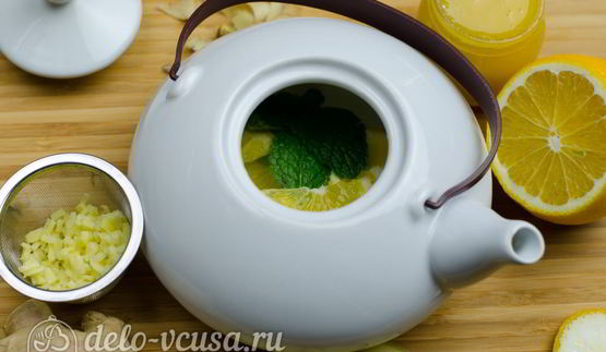имбирный чай с лимоном