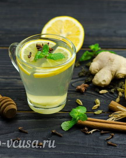 Рецепт зеленого чая с имбирем и корицей